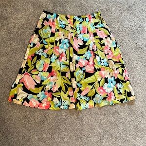Talbots vintage floral skirt size 8 petite